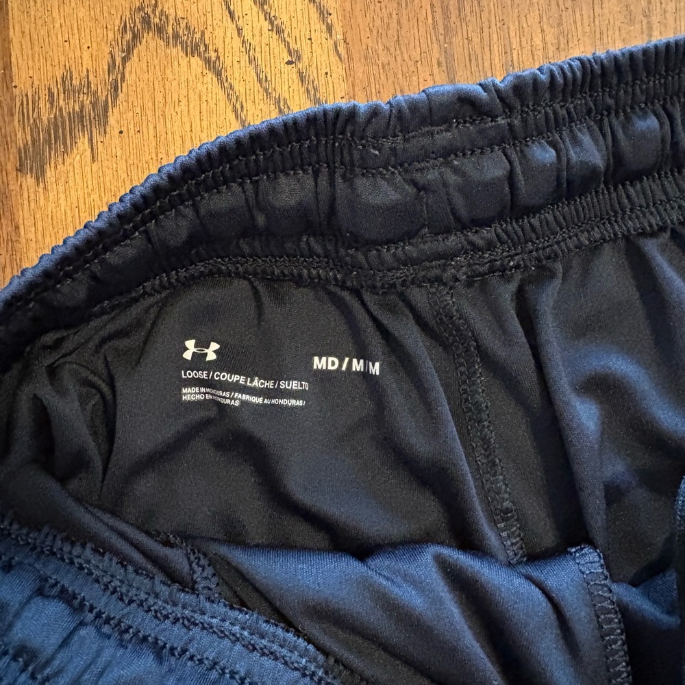 Under Armour Men's Black Athletic Shorts with Logo - Picture 3 of 3